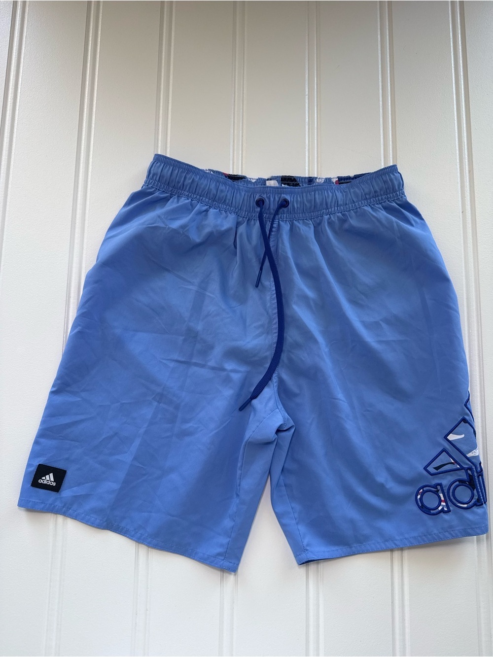 Adidas Seasonal Floral CLX Short Swim Shorts Men Blue Small